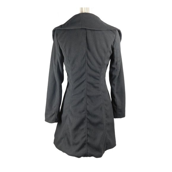 Black Wool Overcoat - Picture 2 of 2